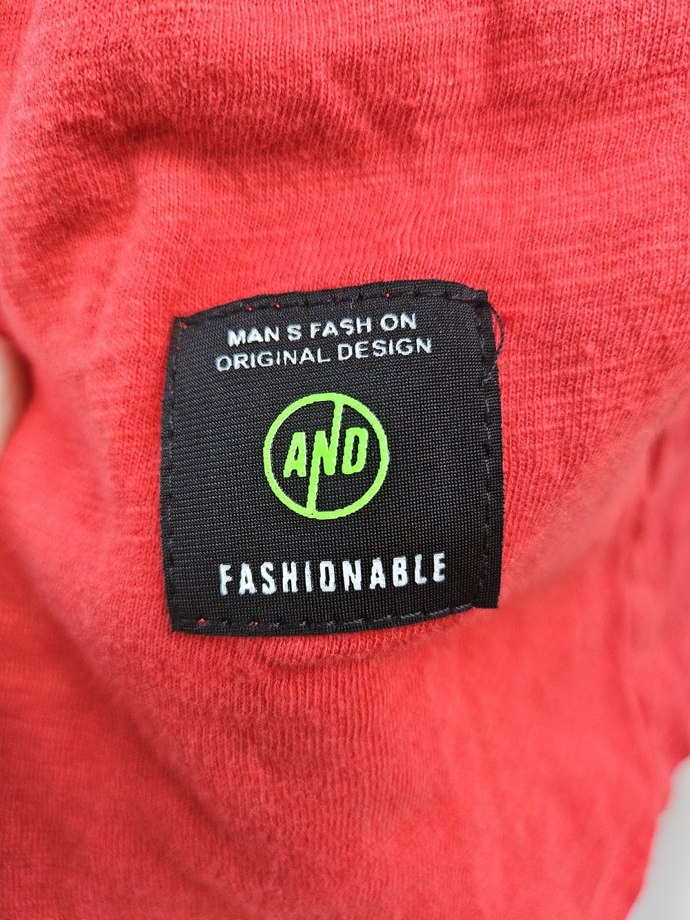 AND Fashionable Men's Red Sweatshirt